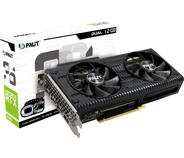 PALIT RTX 3060 Dual OC 12GB GDDR6 192bit 3DP/HDMI NE63060T19K9-190AD - 633459 - zdjęcie 10